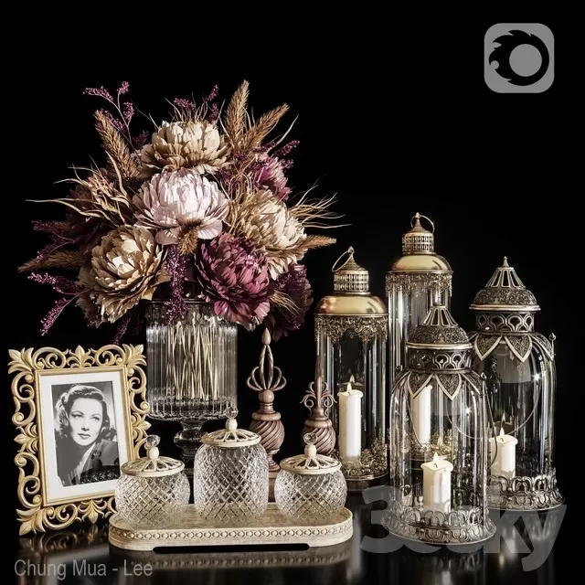 DECORATION – DECORATIVE SET – 3D MODELS – FREE DOWNLOAD – 3944