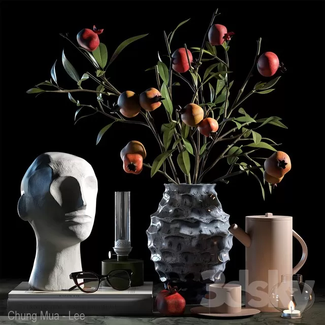 DECORATION – DECORATIVE SET – 3D MODELS – FREE DOWNLOAD – 3948