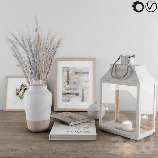 DECORATION – DECORATIVE SET – 3D MODELS – FREE DOWNLOAD – 3953