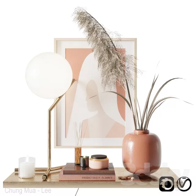 DECORATION – DECORATIVE SET – 3D MODELS – FREE DOWNLOAD – 3954