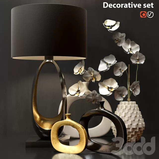 DECORATION – DECORATIVE SET – 3D MODELS – FREE DOWNLOAD – 3969