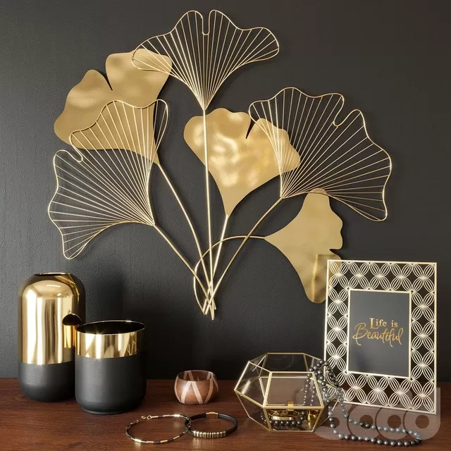 DECORATION – DECORATIVE SET – 3D MODELS – FREE DOWNLOAD – 3973