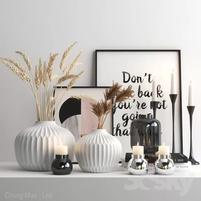 DECORATION – DECORATIVE SET – 3D MODELS – FREE DOWNLOAD – 3976