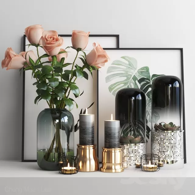 DECORATION – DECORATIVE SET – 3D MODELS – FREE DOWNLOAD – 3977