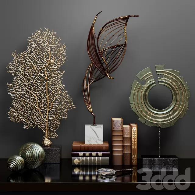 DECORATION – DECORATIVE SET – 3D MODELS – FREE DOWNLOAD – 3992