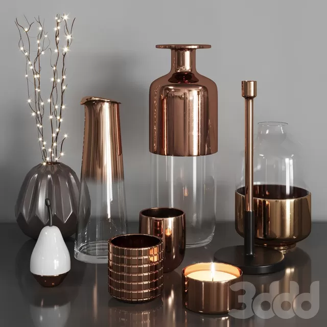 DECORATION – DECORATIVE SET – 3D MODELS – FREE DOWNLOAD – 3994