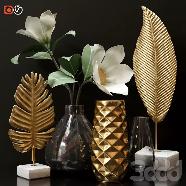 DECORATION – DECORATIVE SET – 3D MODELS – FREE DOWNLOAD – 4000