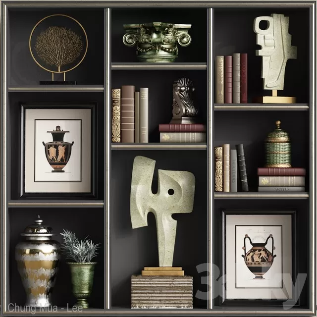 DECORATION – DECORATIVE SET – 3D MODELS – FREE DOWNLOAD – 4010