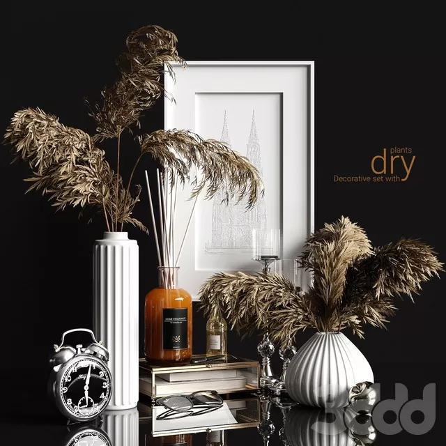 DECORATION – DECORATIVE SET – 3D MODELS – FREE DOWNLOAD – 4038