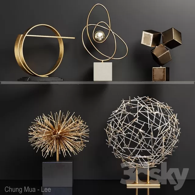 DECORATION – DECORATIVE SET – 3D MODELS – FREE DOWNLOAD – 4039