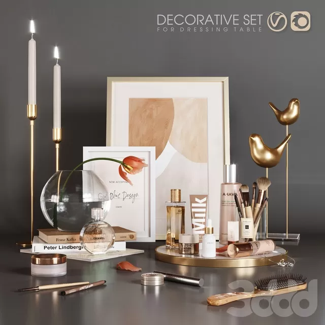 DECORATION – DECORATIVE SET – 3D MODELS – FREE DOWNLOAD – 4044