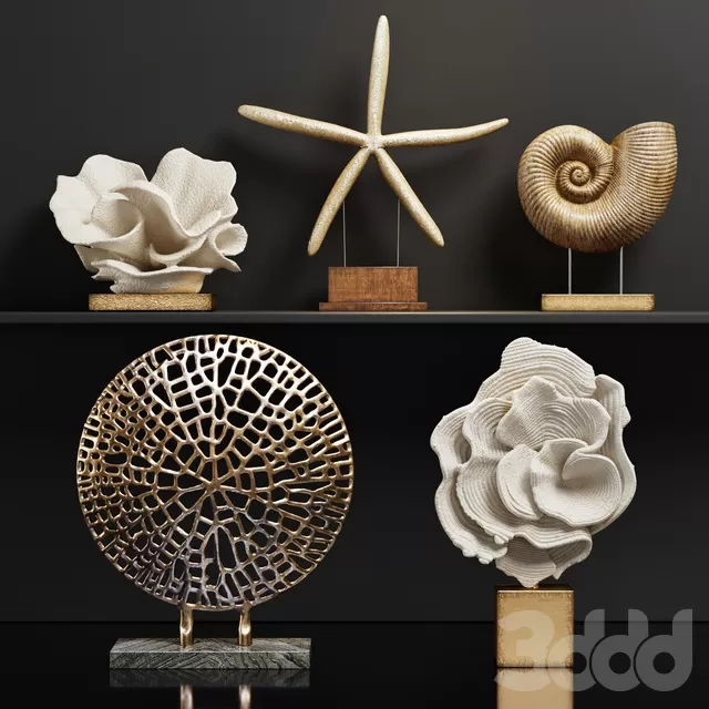 DECORATION – DECORATIVE SET – 3D MODELS – FREE DOWNLOAD – 4046