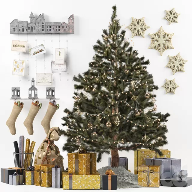 DECORATION – DECORATIVE SET – 3D MODELS – FREE DOWNLOAD – 4050