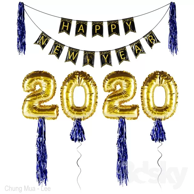 DECORATION – DECORATIVE SET – 3D MODELS – FREE DOWNLOAD – 4054