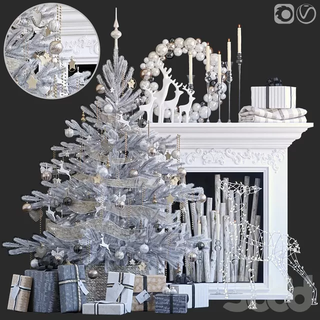 DECORATION – DECORATIVE SET – 3D MODELS – FREE DOWNLOAD – 4055