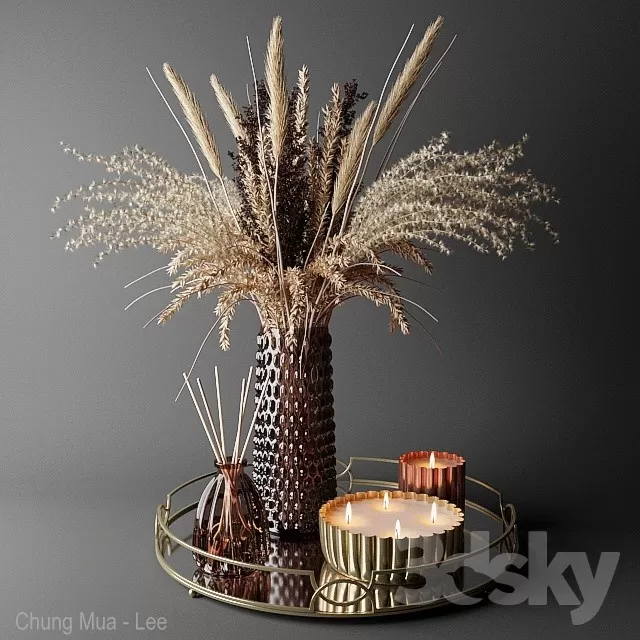 DECORATION – DECORATIVE SET – 3D MODELS – FREE DOWNLOAD – 4056