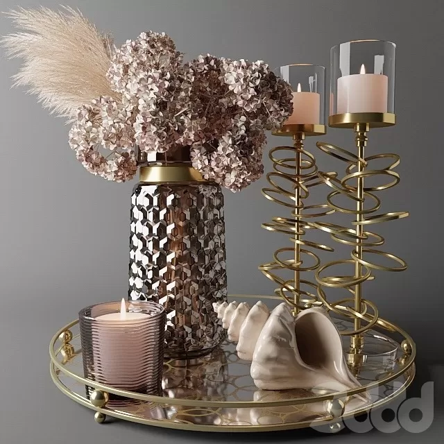 DECORATION – DECORATIVE SET – 3D MODELS – FREE DOWNLOAD – 4058