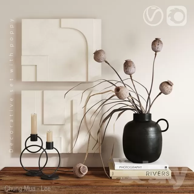 DECORATION – DECORATIVE SET – 3D MODELS – FREE DOWNLOAD – 4065