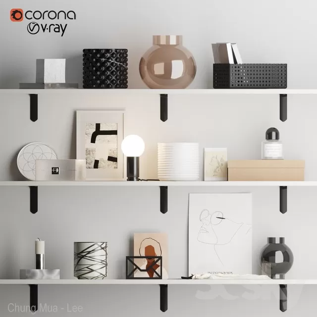 DECORATION – DECORATIVE SET – 3D MODELS – FREE DOWNLOAD – 4069