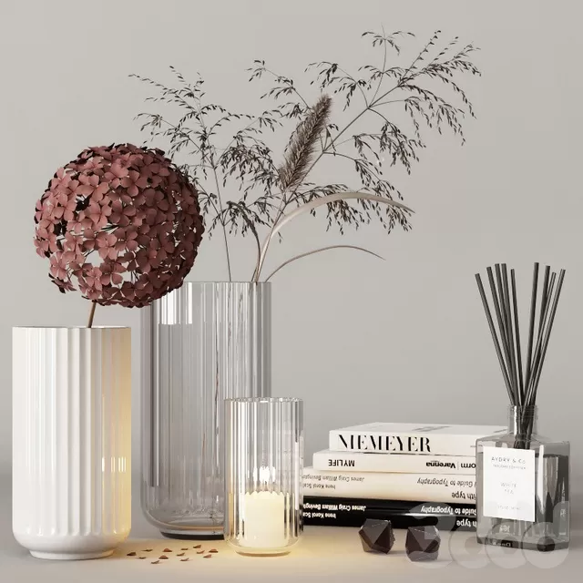 DECORATION – DECORATIVE SET – 3D MODELS – FREE DOWNLOAD – 4071