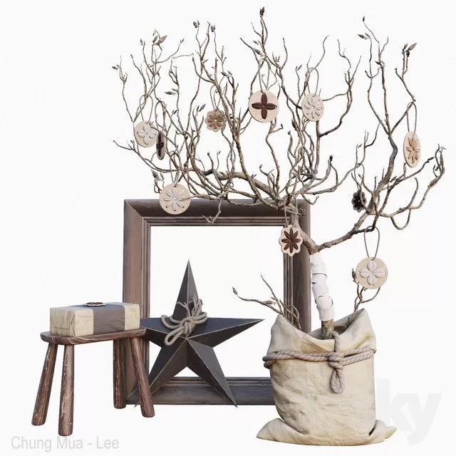 DECORATION – DECORATIVE SET – 3D MODELS – FREE DOWNLOAD – 4072