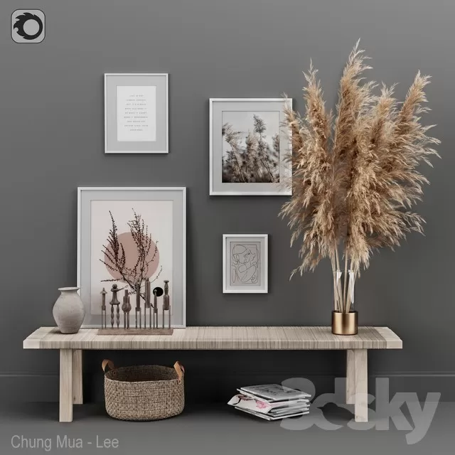 DECORATION – DECORATIVE SET – 3D MODELS – FREE DOWNLOAD – 4075