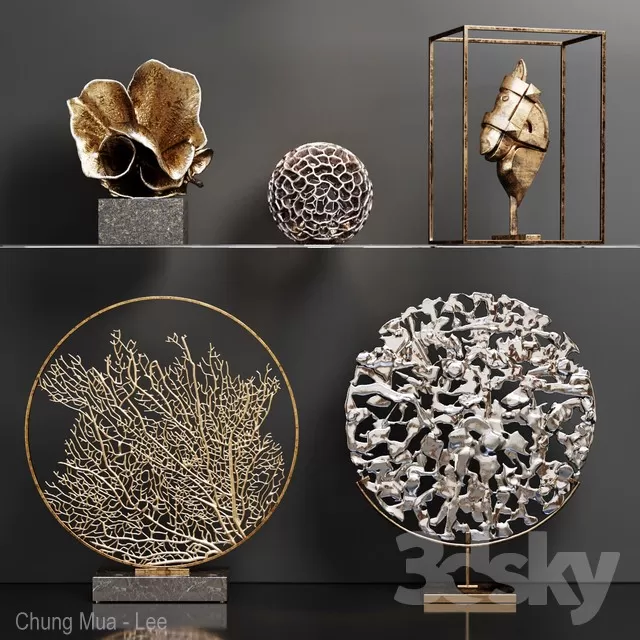 DECORATION – DECORATIVE SET – 3D MODELS – FREE DOWNLOAD – 4078