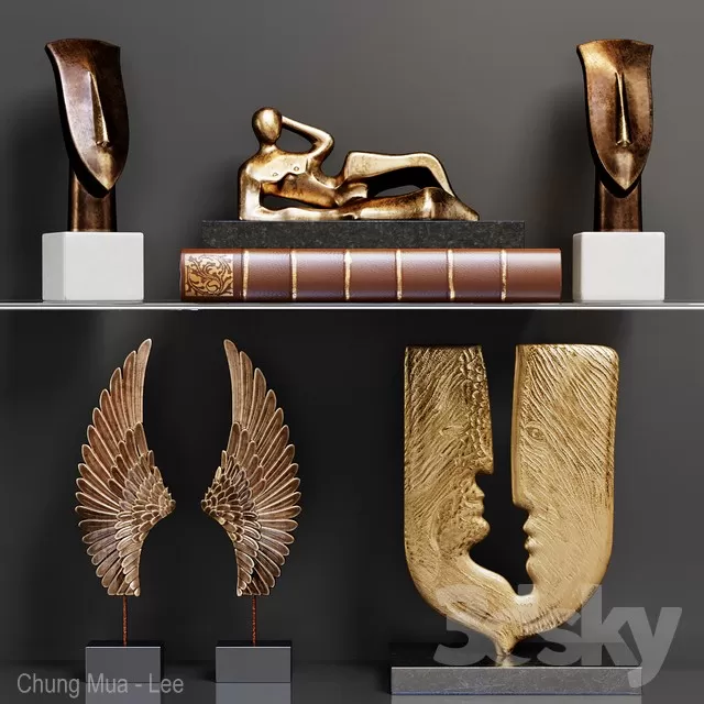 DECORATION – DECORATIVE SET – 3D MODELS – FREE DOWNLOAD – 4080