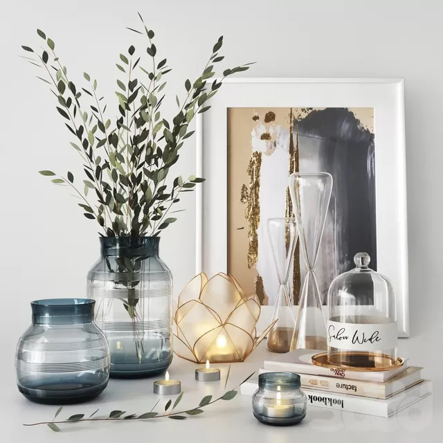 DECORATION – DECORATIVE SET – 3D MODELS – FREE DOWNLOAD – 4083