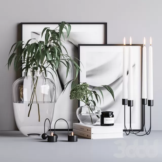 DECORATION – DECORATIVE SET – 3D MODELS – FREE DOWNLOAD – 4094