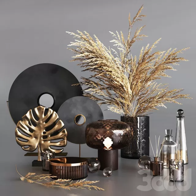 DECORATION – DECORATIVE SET – 3D MODELS – FREE DOWNLOAD – 4100