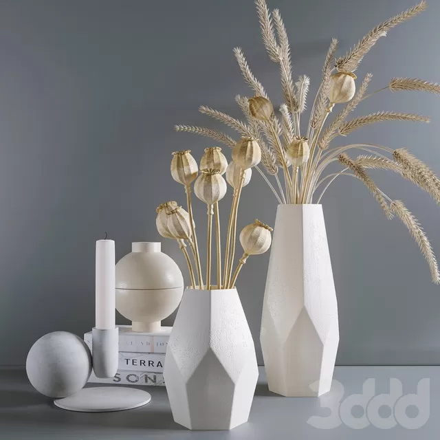 DECORATION – DECORATIVE SET – 3D MODELS – FREE DOWNLOAD – 4106