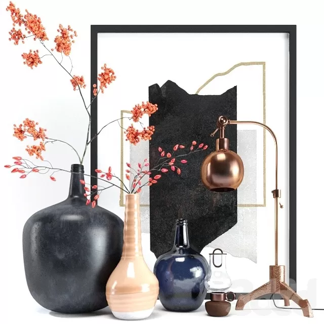 DECORATION – DECORATIVE SET – 3D MODELS – FREE DOWNLOAD – 4107