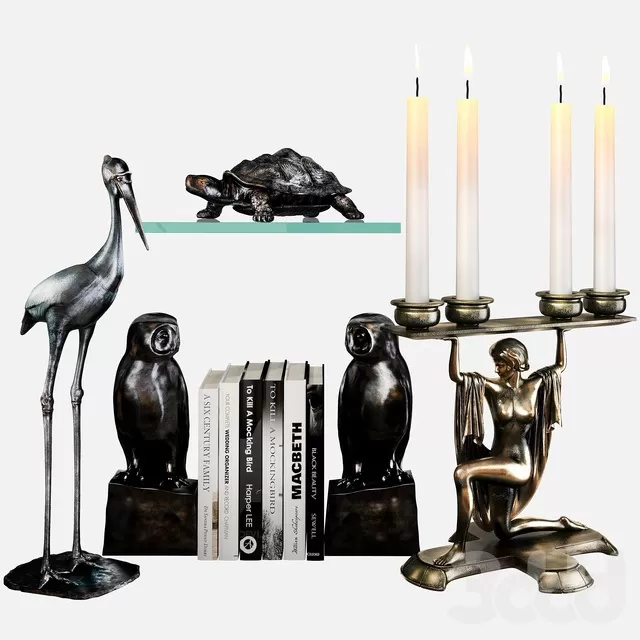 DECORATION – DECORATIVE SET – 3D MODELS – FREE DOWNLOAD – 4132