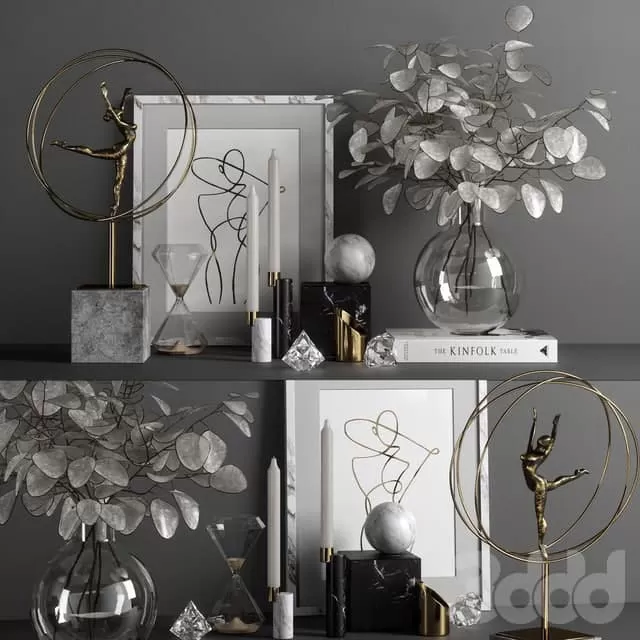 DECORATION – DECORATIVE SET – 3D MODELS – FREE DOWNLOAD – 4134