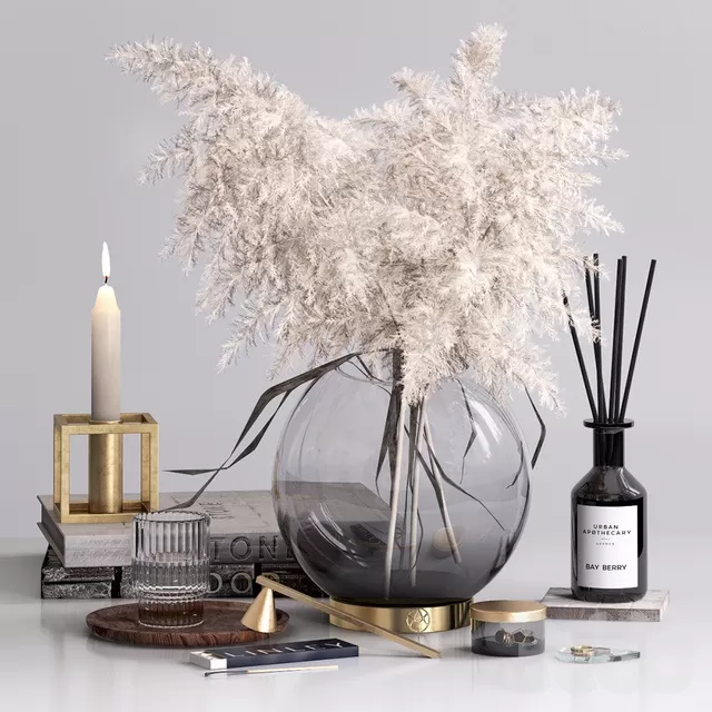 DECORATION – DECORATIVE SET – 3D MODELS – FREE DOWNLOAD – 4136