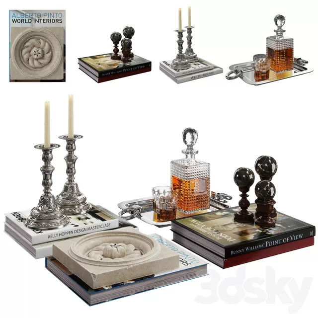 DECORATION – DECORATIVE SET – 3D MODELS – FREE DOWNLOAD – 4137