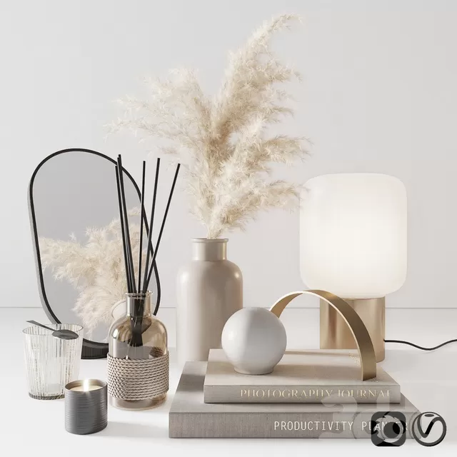 DECORATION – DECORATIVE SET – 3D MODELS – FREE DOWNLOAD – 4155