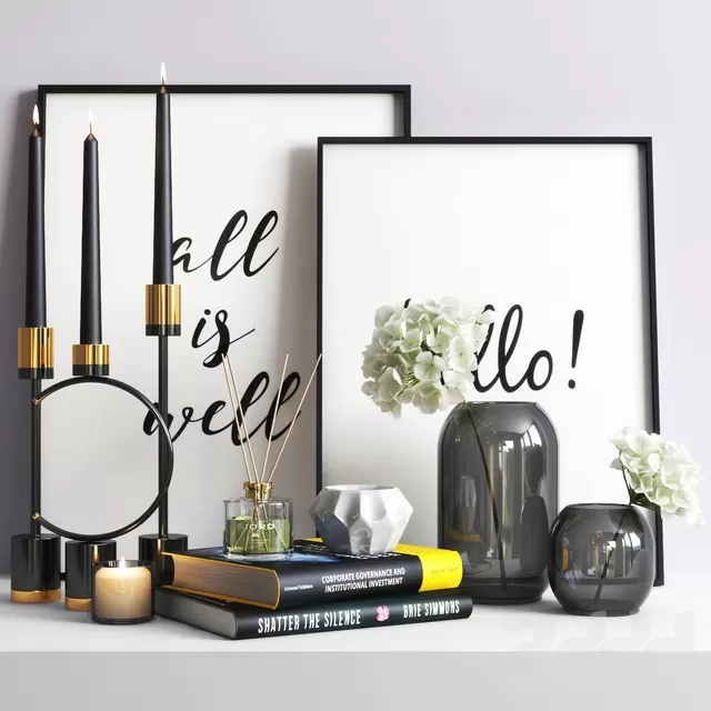 DECORATION – DECORATIVE SET – 3D MODELS – FREE DOWNLOAD – 4159