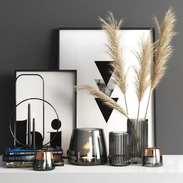 DECORATION – DECORATIVE SET – 3D MODELS – FREE DOWNLOAD – 4165