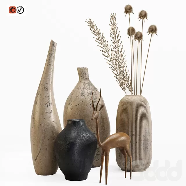 DECORATION – DECORATIVE SET – 3D MODELS – FREE DOWNLOAD – 4172