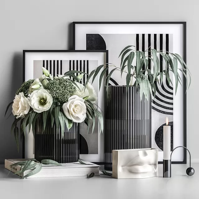 DECORATION – DECORATIVE SET – 3D MODELS – FREE DOWNLOAD – 4182