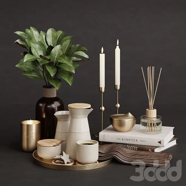 DECORATION – DECORATIVE SET – 3D MODELS – FREE DOWNLOAD – 4189