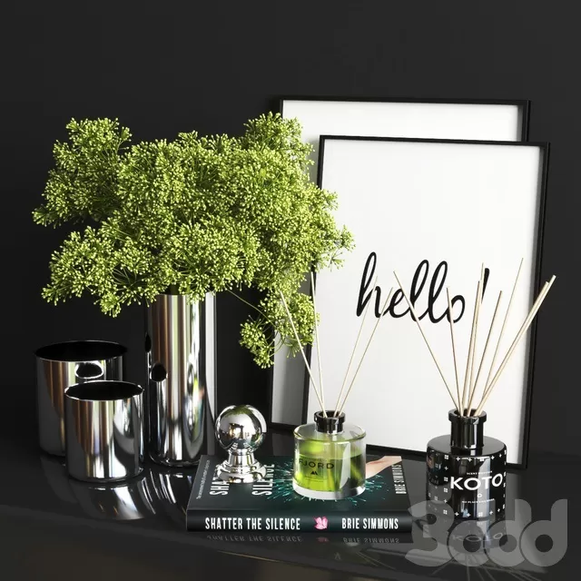 DECORATION – DECORATIVE SET – 3D MODELS – FREE DOWNLOAD – 4191