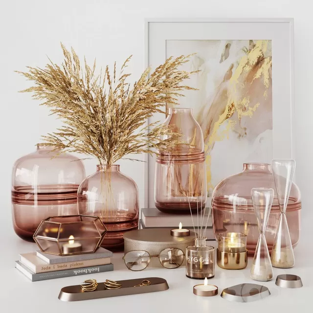 DECORATION – DECORATIVE SET – 3D MODELS – FREE DOWNLOAD – 4195