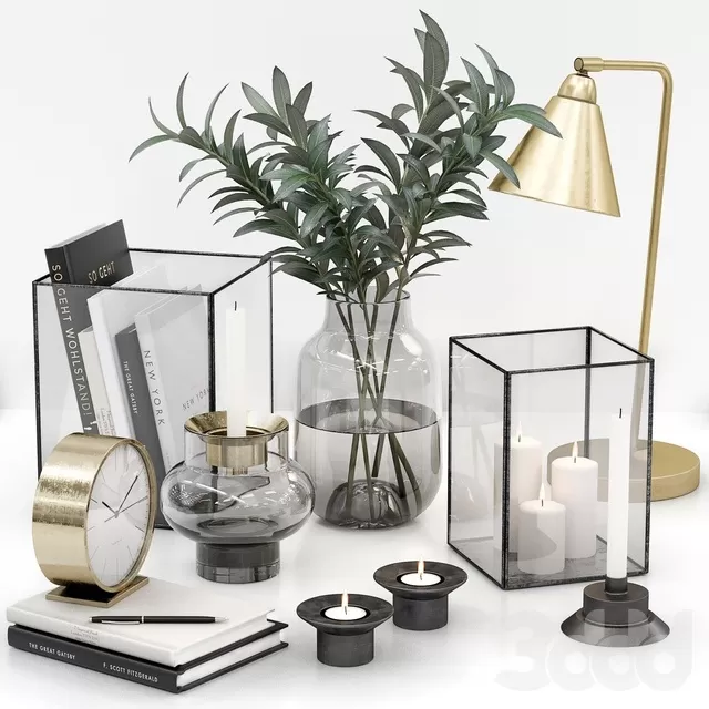 DECORATION – DECORATIVE SET – 3D MODELS – FREE DOWNLOAD – 4202