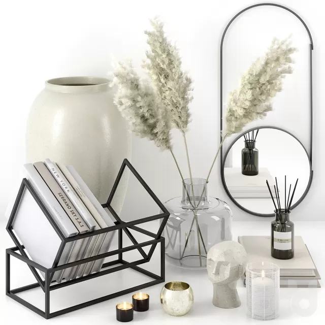 DECORATION – DECORATIVE SET – 3D MODELS – FREE DOWNLOAD – 4207