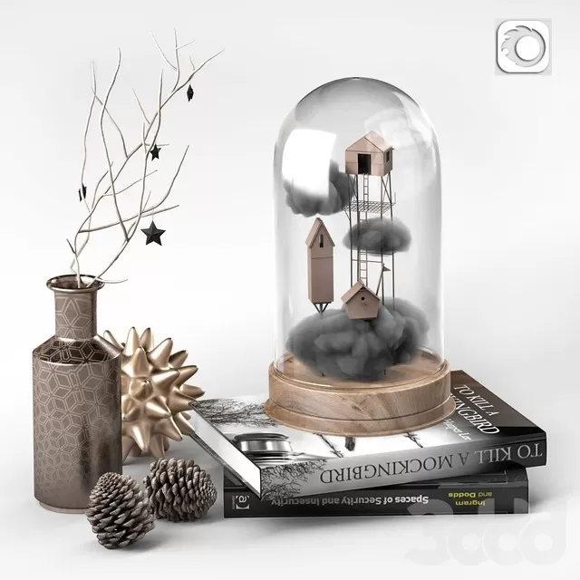 DECORATION – DECORATIVE SET – 3D MODELS – FREE DOWNLOAD – 4208