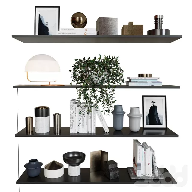 DECORATION – DECORATIVE SET – 3D MODELS – FREE DOWNLOAD – 4217