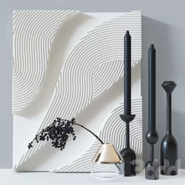 DECORATION – DECORATIVE SET – 3D MODELS – FREE DOWNLOAD – 4219